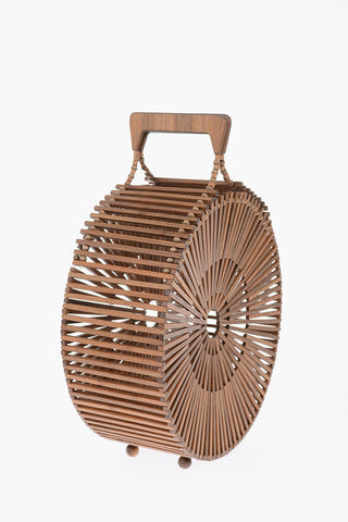 bamboo round ZAHA Handbag