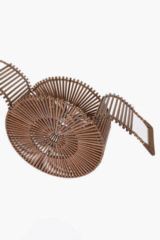 bamboo round ZAHA Handbag