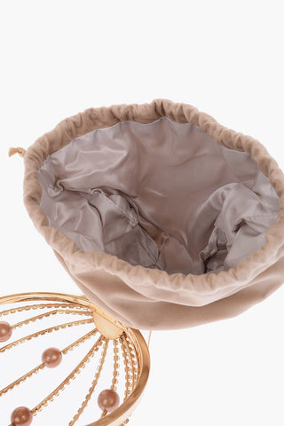 crystal and faux pearl SASHA bag