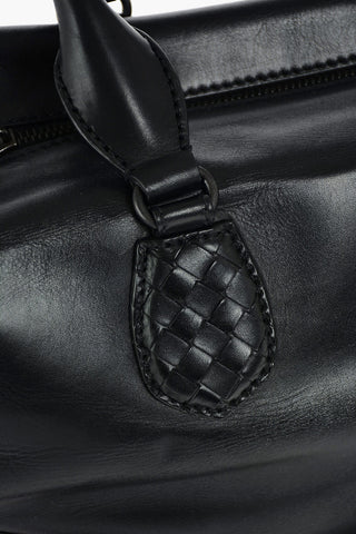 Leather Bowler Bag with Removable Shoulder Bag