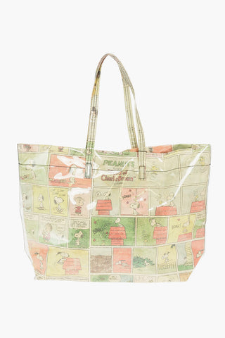 PEANUTS Borsa Tote THE COMIC STRIP with Magnet Closure