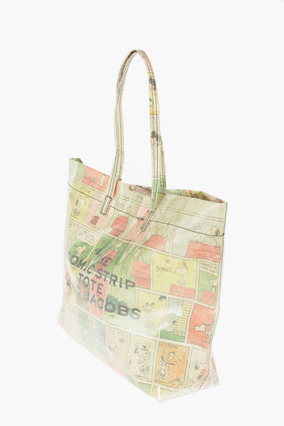 PEANUTS Borsa Tote THE COMIC STRIP with Magnet Closure