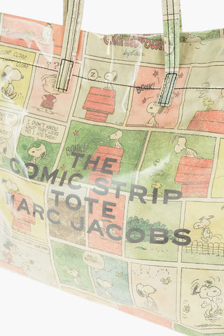 PEANUTS Borsa Tote THE COMIC STRIP with Magnet Closure