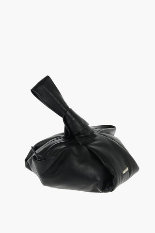 Leather TWIST Wristlet Bag