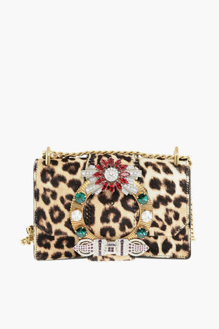 Spotted Ponyskin PATTINA Shoulder Bag with Maxi Jewel Buckle