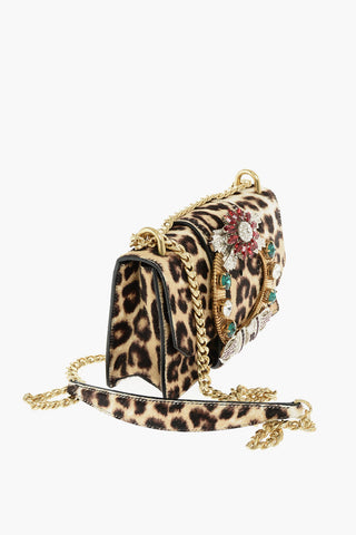 Spotted Ponyskin PATTINA Shoulder Bag with Maxi Jewel Buckle