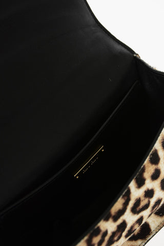 Spotted Ponyskin PATTINA Shoulder Bag with Maxi Jewel Buckle