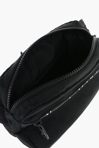 Skull Printed Textile Bum Bag with Outer Pocket