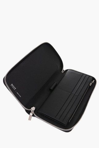 saffiano leather BALEN wallet with zip closure