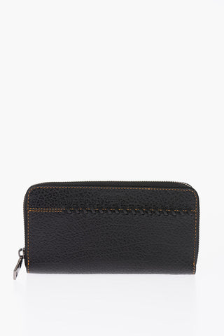 leather accordion wallet