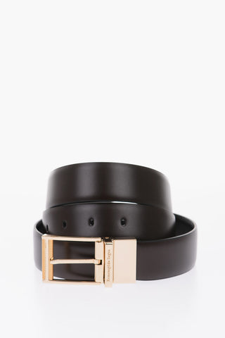 ZZEGNA 30mm leather reversible belt