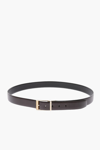 ZZEGNA 30mm leather reversible belt