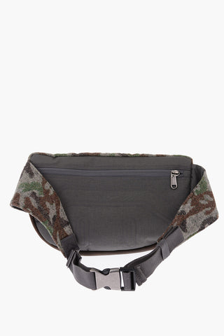 EASTPAK LAB camouflage DOGGY BAG XXL bum bag with leather details