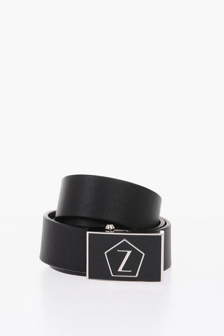 ZZEGNA 35mm leather reversible belt