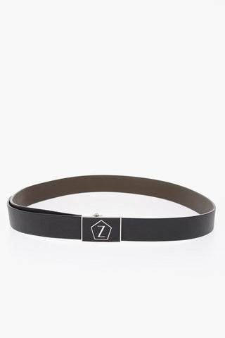 ZZEGNA 35mm leather reversible belt