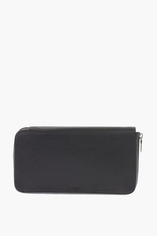 textured leather BALMAN 6 maxi wallet