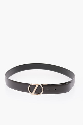 ZZEGNA 35mm leather reversible belt