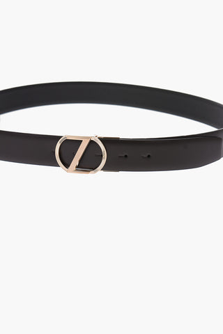 ZZEGNA 35mm leather reversible belt