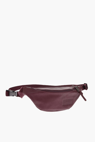 leather and fabric bum bag