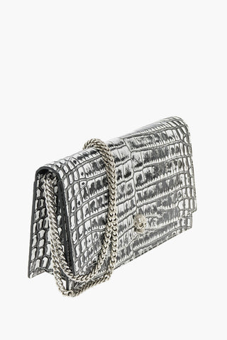 Borsa a Spalla MEDIUM SKULL in Pelle Stampa Cocco
