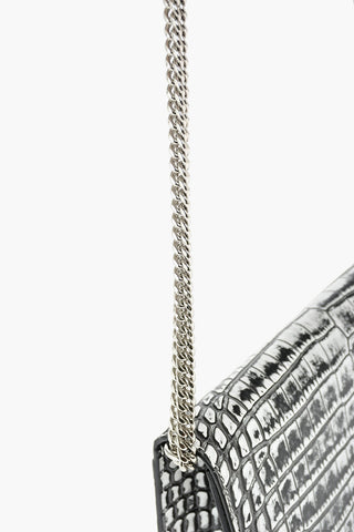 Borsa a Spalla MEDIUM SKULL in Pelle Stampa Cocco