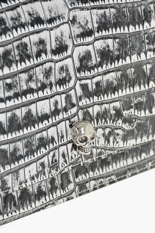 Borsa a Spalla MEDIUM SKULL in Pelle Stampa Cocco