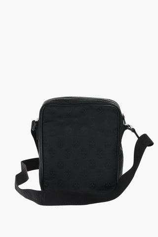 Jacquard Skull Textile Crossbody Bag