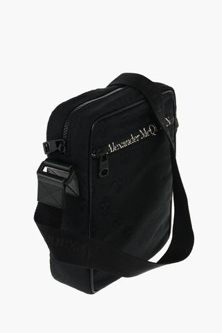 Jacquard Skull Textile Crossbody Bag