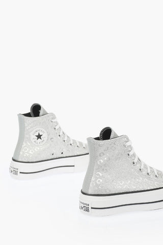 ALL STAR 4cm Glittered Sneakers with Platform