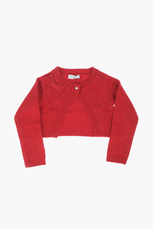 Cardigan with Jewel Button