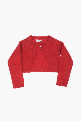 Cardigan with Jewel Button