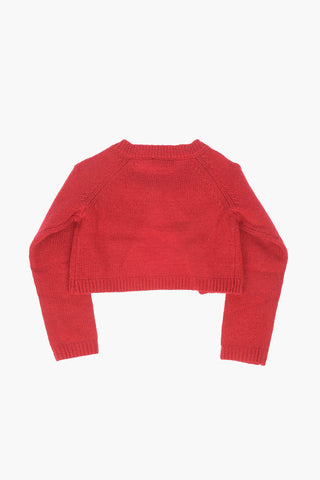 Cardigan with Jewel Button