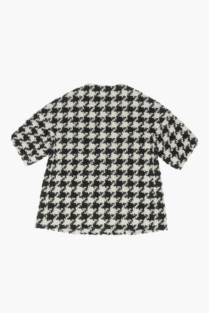 Houndsthooth Short Sleeve Coat