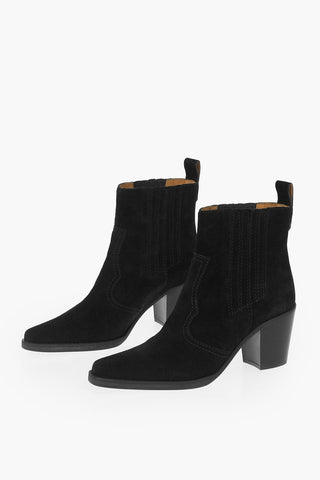 Texani in pelle scamosciata 7.5cm