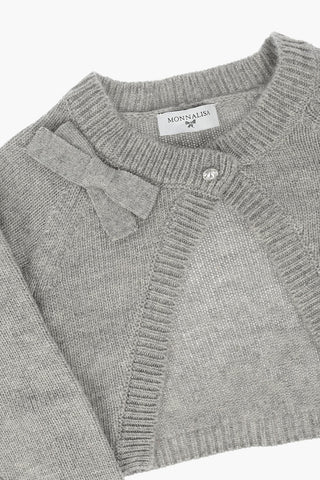 Cardigan with Jewel Button