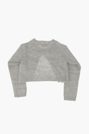 Cardigan with Jewel Button