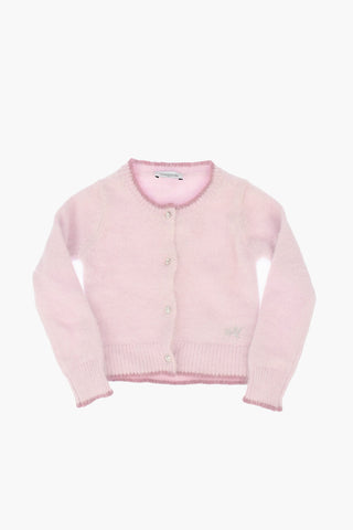 Cardigan con Bottone Gioiello
