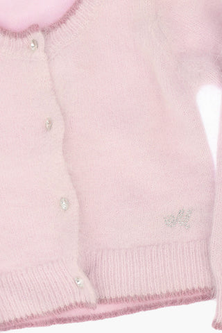 Cardigan con Bottone Gioiello