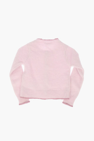 Cardigan con Bottone Gioiello