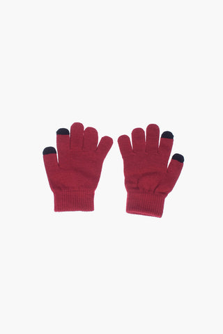 Gloves And Leopard Printed Hat Set