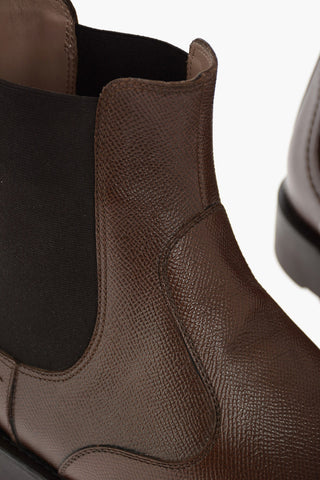 Textured Leather ROOMIE Chelsea Booties