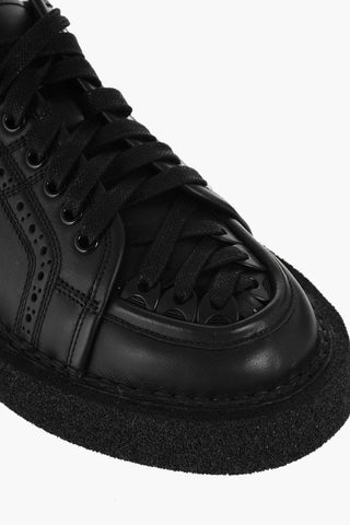 MODIGLIANI Leather Sneakers with Intertwined Motif