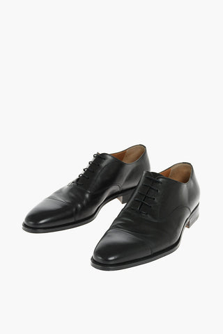Lace Up Leather Derby Shoes