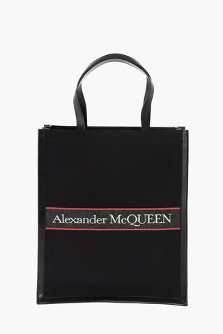 Canvas Tote Bag with Logoed Band
