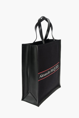 Canvas Tote Bag with Logoed Band