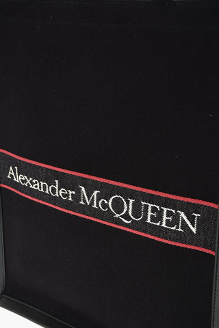 Canvas Tote Bag with Logoed Band