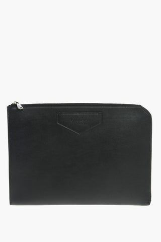 Leather Pouch ANTIGONA with Zip Closure