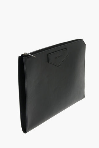 Leather Pouch ANTIGONA with Zip Closure