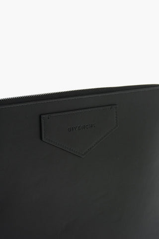 Leather Pouch ANTIGONA with Zip Closure