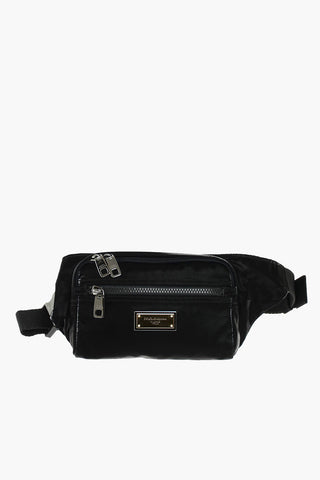 Coated Textile Belt Bag with Outer Pocket